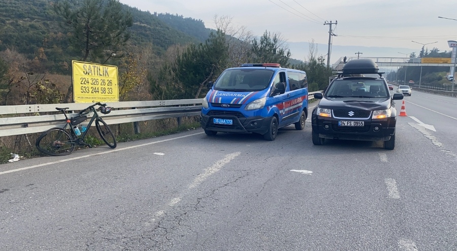 Mudanya'da bisikletli kazası: 1 kişi yaralandı