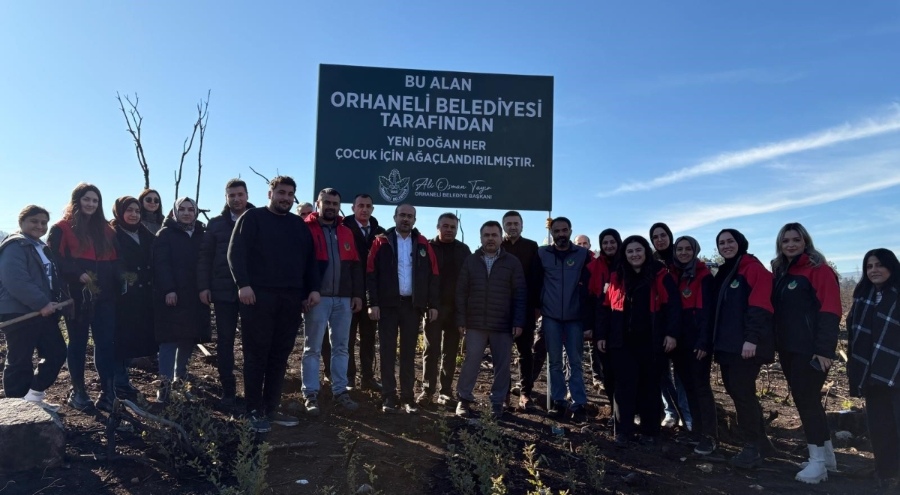 Orhaneli'de 188 fidan toprakla buluştu