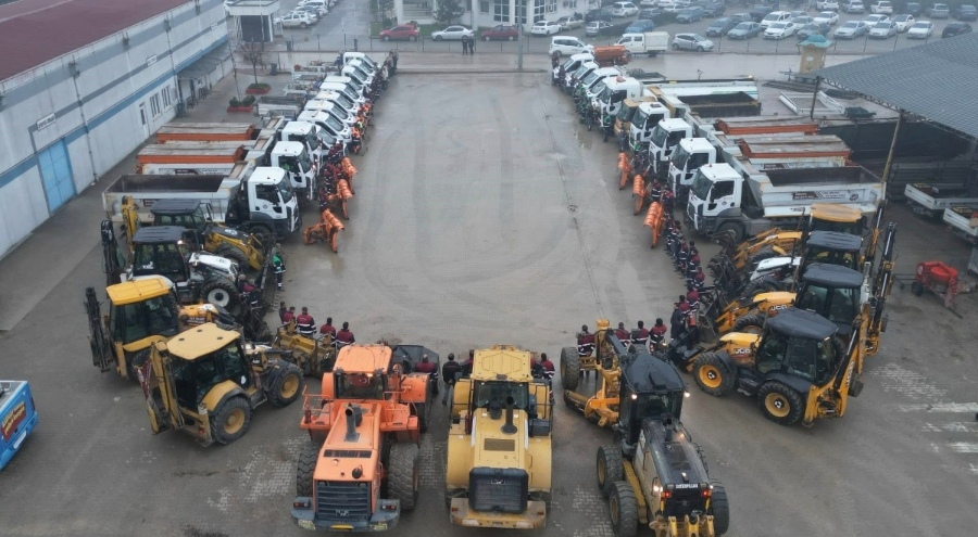 İnegöl Belediyesi'nde kış hazırlıkları tamam