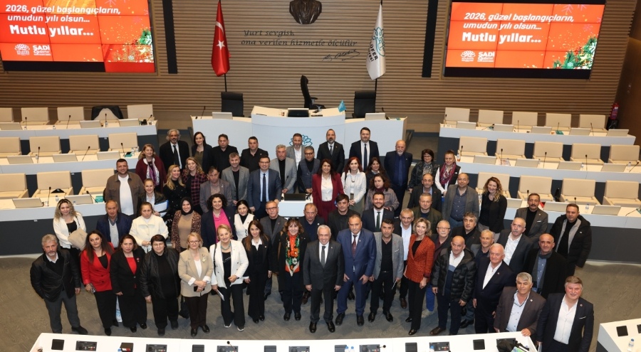 Nilüfer Belediye Başkanı Şadi Özdemir 2025 yılının son toplantısında muhtarlar ile buluştu