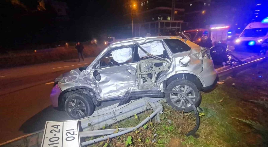 Rize'de trafik kazası: 5 kişi yaralandı