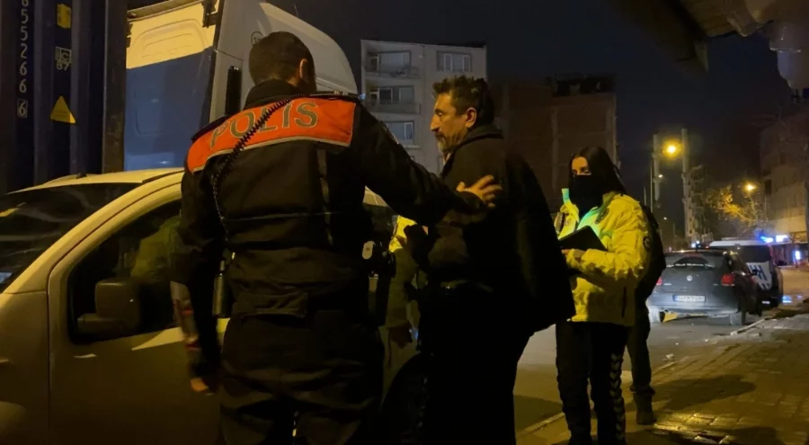 Bursa'da polislerin alkollü sürücüyle imtihanı