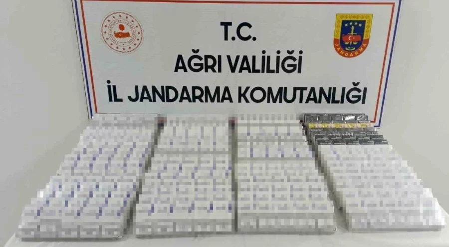 Ağrı'da kaçak sigara ve safran operasyonu: 2 gözaltı
