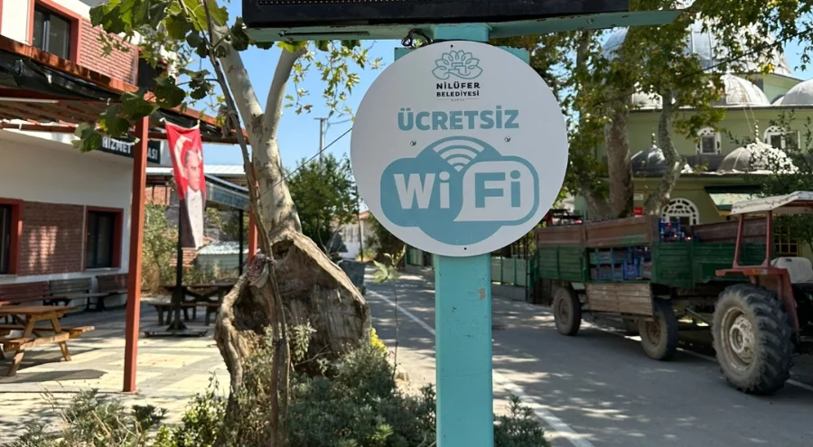 Nilüfer'de ücretsiz internet hizmeti verilen nokta sayısı 40'a ulaştı