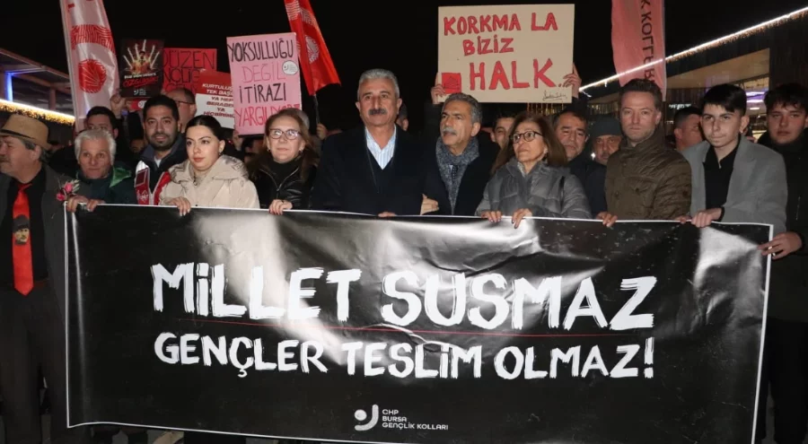 CHP Bursa'dan Bilge Kağan Şarbat'ın tutuklanmasına tepki