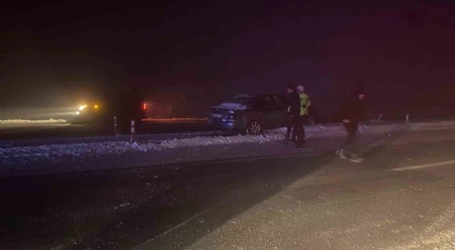 Muş'ta sis ve buzlanma kazaya neden oldu