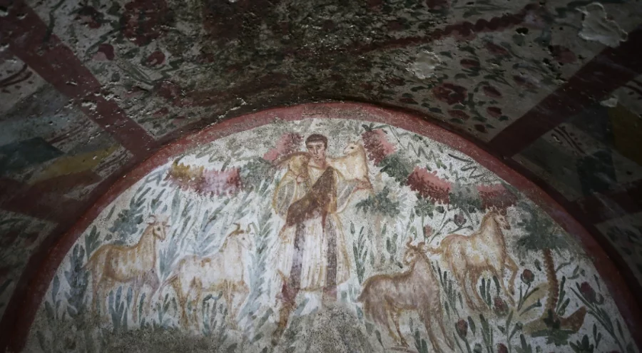 İznik'te "Çoban İsa" freski gün yüzüne çıkarılıyor