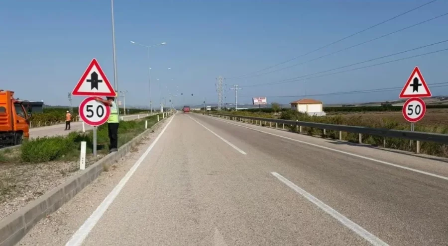 58 bin hız sınırı levhası kaldırıldı yollar sadeleştirildi