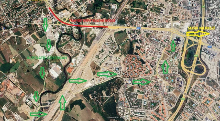 Bursa Geçit Köprüsü Projesi'nde gece mesaisi: Yol 5 gece trafiğe kapatılacak