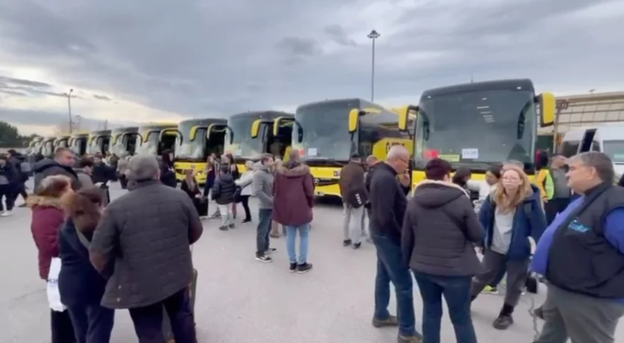 Bursa Terminali'nde yılbaşı dönüş yoğunluğu yaşanıyor