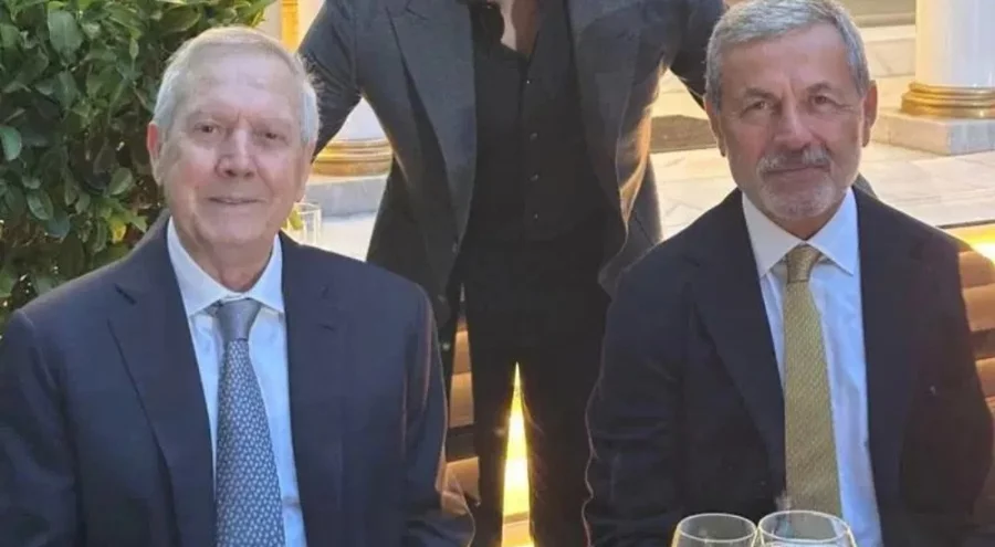 Aziz Yıldırım ile Aykut Kocaman bir arada