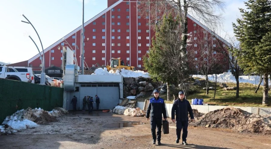 Kartepe Kayak Merkezi'ndeki bir otel kapatıldı