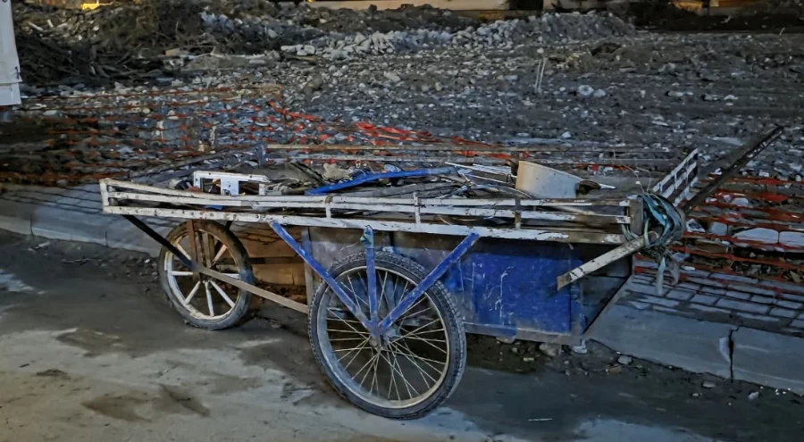 Bursa'da iş makinesinden akü çaldığı iddia edilen zanlı gözaltında