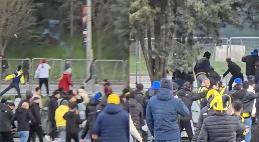 Galatasaray - Fenerbahçe derbisi öncesi kavga çıktı!