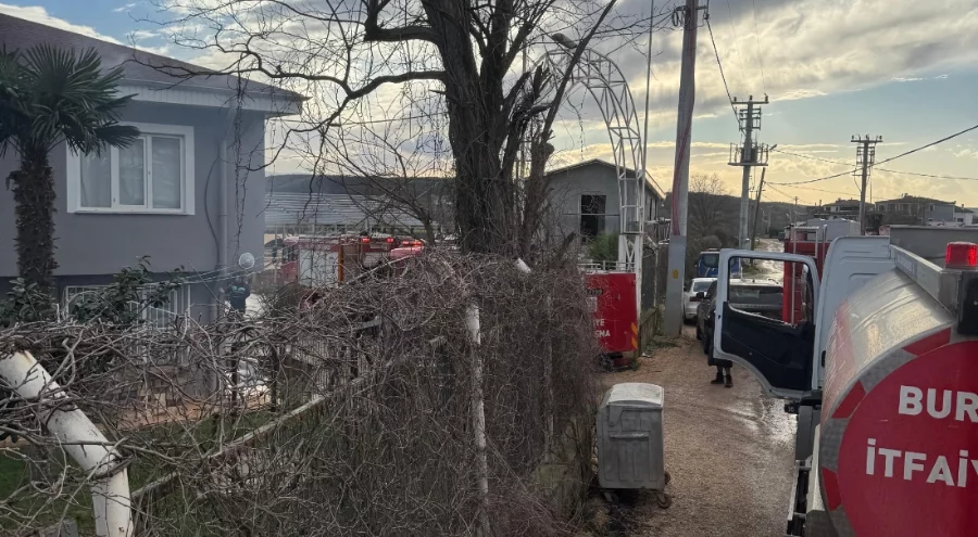 Bir köyde yangın, diğerinde fırtına! Mudanya'da büyük panik