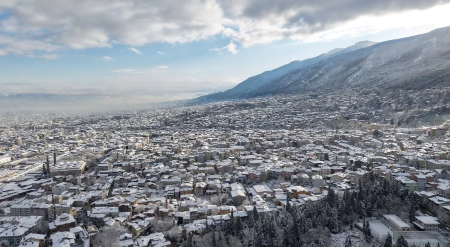 Bursa'dan kartpostallık kar görüntüleri