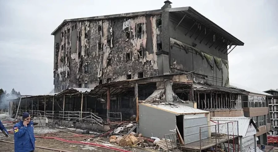 Bursa Uludağ'da 3 kişinin öldüğü otel yangınıyla ilgili sanıkların 15'er yıla kadar hapsi istendi