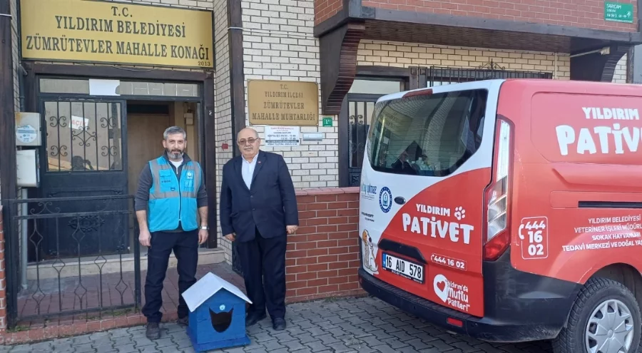 Yıldırım Belediyesi'nden patili dostlara sıcak yuva