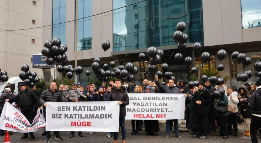 Bursa'daki mağdurlarından İstanbul'da Katılımevim'in önünde Atış Yapı isyanı...