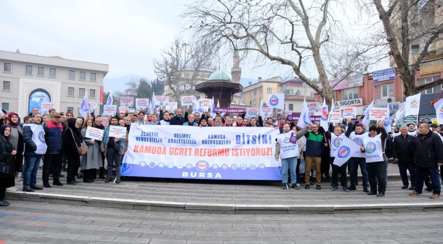 Bursa'da Memur-Sen'den "Ücrette adalet" çağrısı!