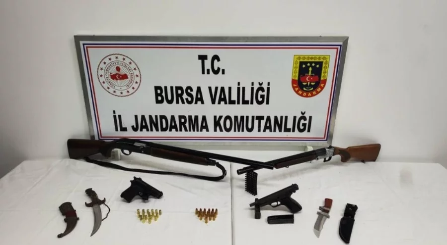 Bursa'da silah operasyonunda 2 gözaltı