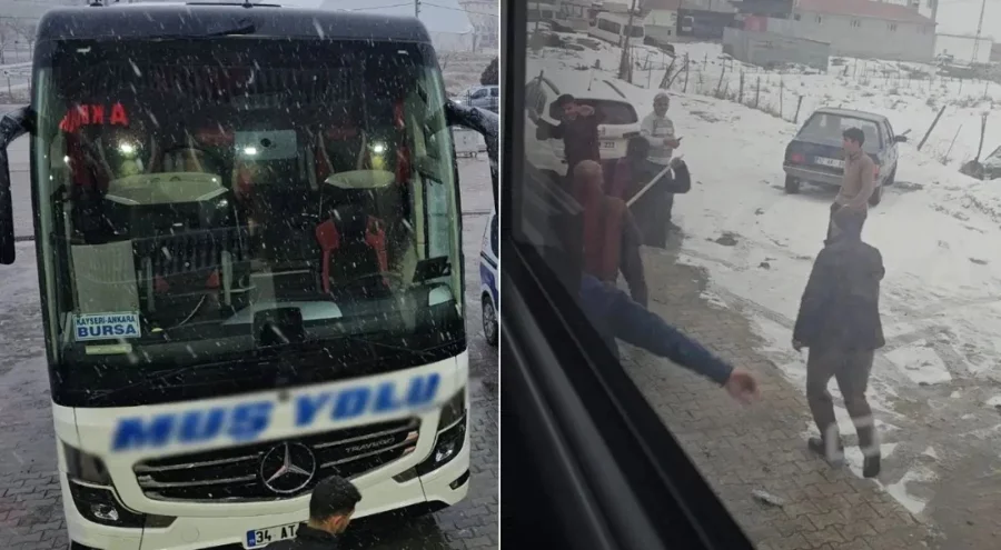 Muş'tan Bursa'ya seyir halinde olan yolcu otobüsüne saldırı: 'Şoförü öldürmek istercesine...'