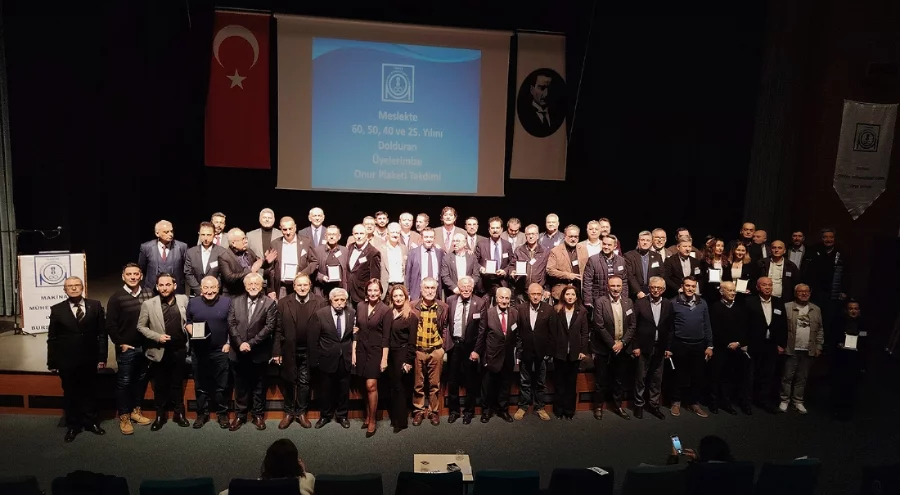 TMMOB Makina Mühendisleri Odası Bursa Şubesi 71. Kuruluş Yılı plaket töreni yapıldı