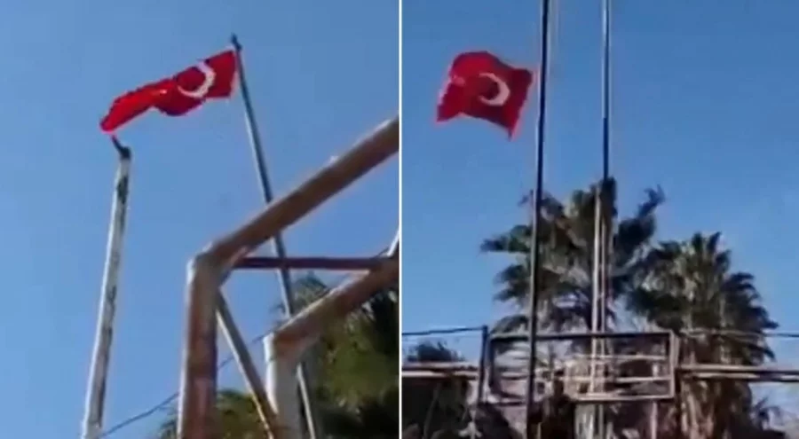 Suriye sınırında provokasyon: Türk bayrağını indirdiler
