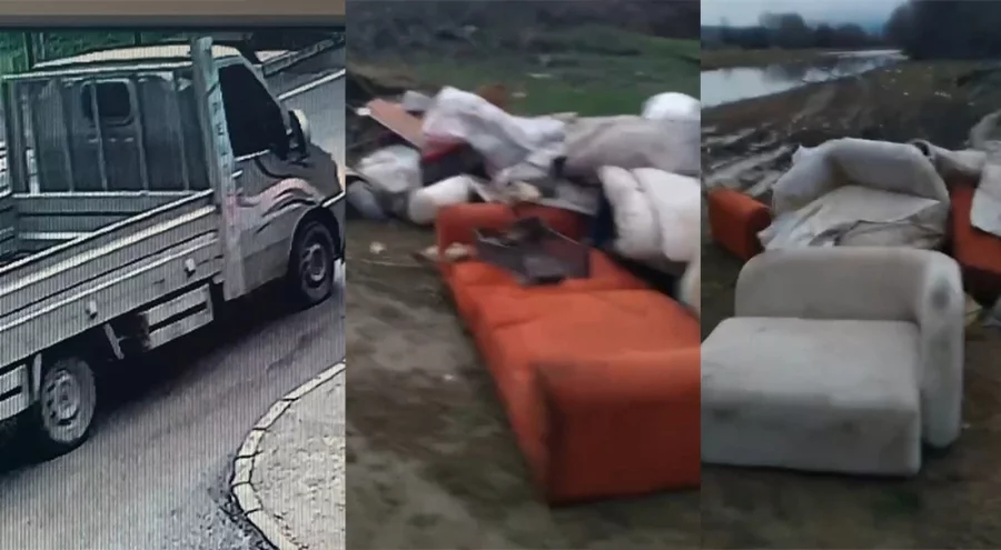 Bursa İnegöl'de çevreyi kirletenler kameralardan yakalandı