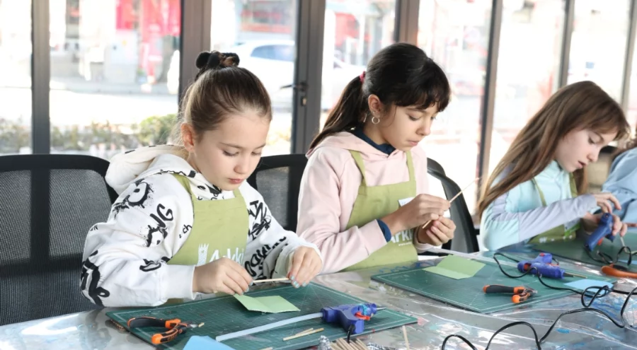 Bursa Nilüfer'de çocukların tatili dolu dolu geçiyor