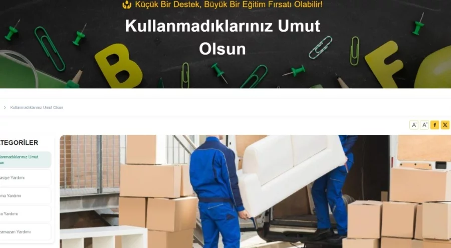 Bursa'nın İnegöl ilçesinde online yardım platformu kullanıma sunuldu