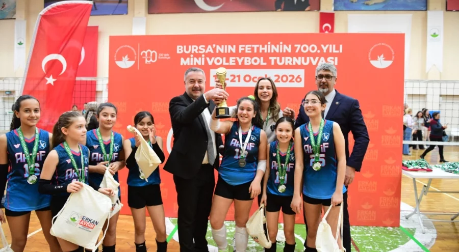 Osmangazi Mini Voleybol Turnuvası'nda ödüller sahiplerini buldu