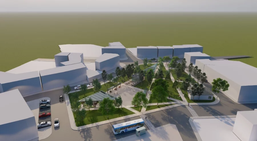 Alanyurt meydan düzenlemesi için çalışmalar başladı