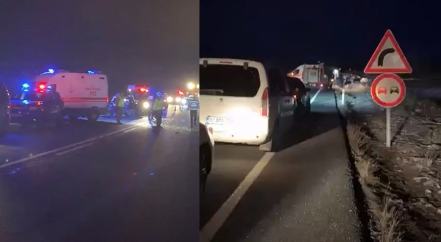 Mardin'de 2 otomobil çarpıştı: 3 ölü, 2 yaralı