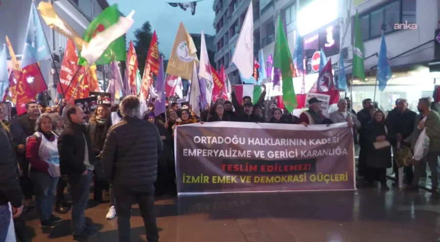 İzmir'de Suriye protestosu: Altı kişi gözaltına alındı