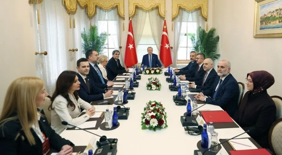 Cumhurbaşkanı Erdoğan, Balkan Barış Platformu üyelerini kabul etti