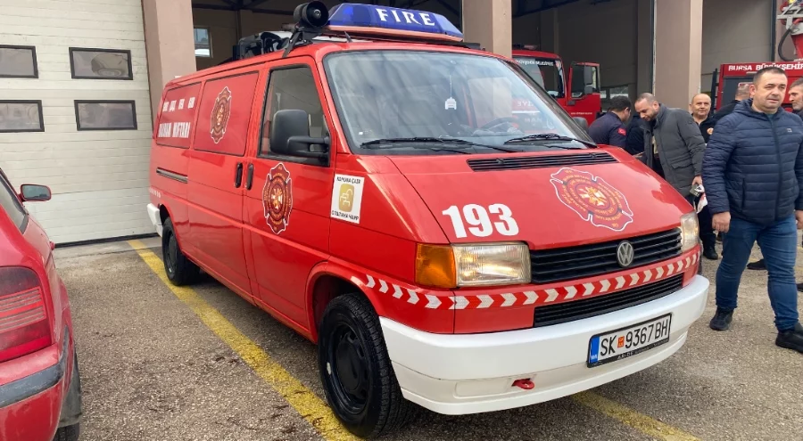 Makedonya'dan gelen itfaiye gönüllü timleri Mudanya'da