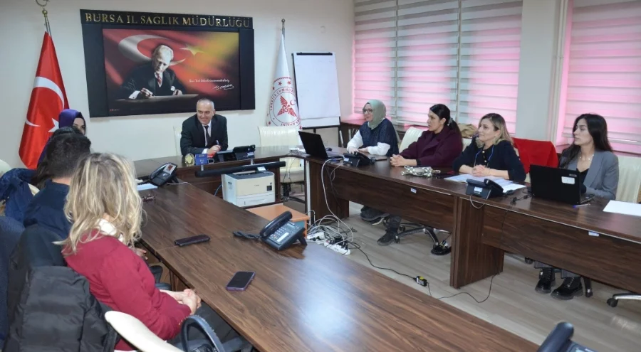 Bursa İnme İl Koordinatörlüğü, ilk toplantısını Bursa İl Sağlık Müdürlüğü'nde gerçekleştirdi