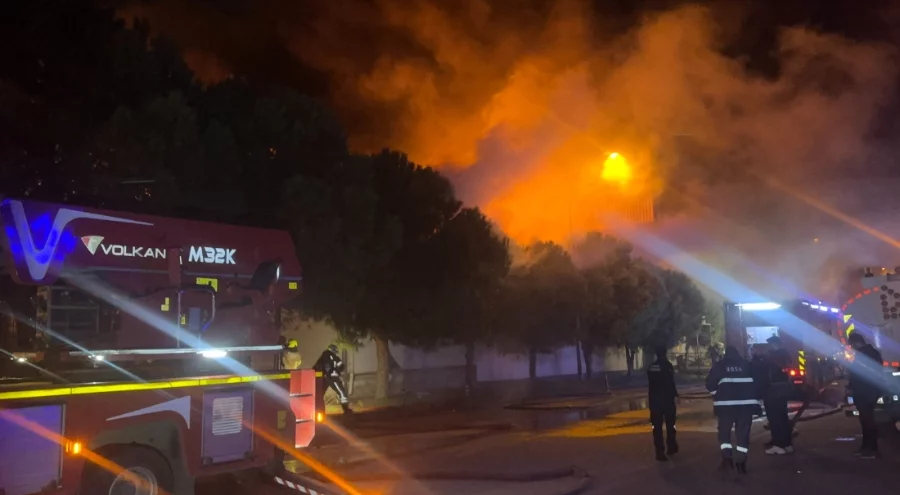 Bursa Minareliçavuş OSB'de kimyasal kaplama fabrikasında yangın!