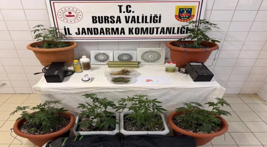 Bursa'da klima taktığı evini uyuşturucu imalathanesine çevirdi