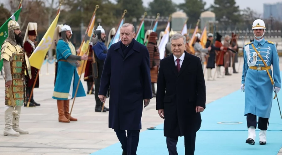 Cumhurbaşkanı Erdoğan ve  Mirziyoyev'den ortak basın toplantısı: "Bu asra Türk dünyasının mührünü vuracağız"