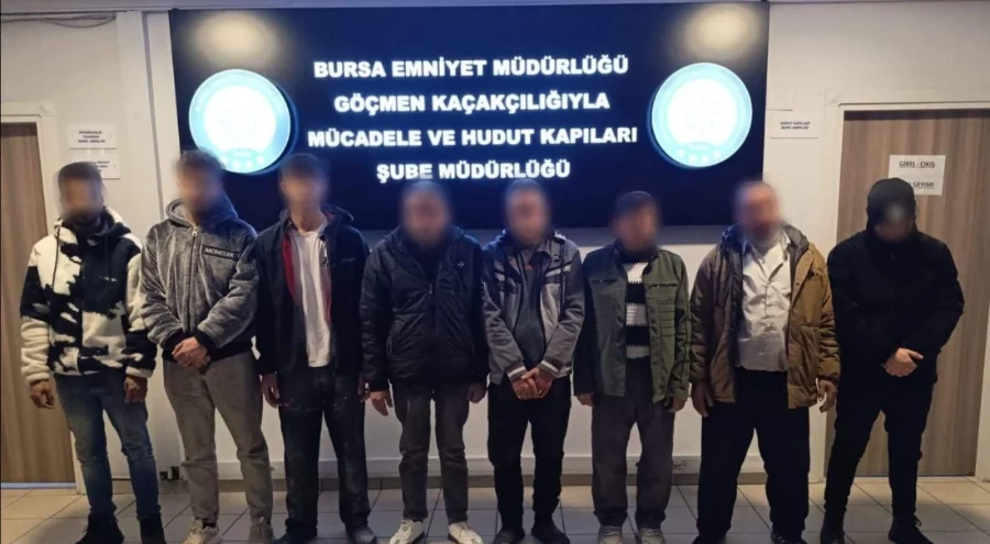 Bursa'da kaçak işçi operasyonu! 8 kişi yakalandı