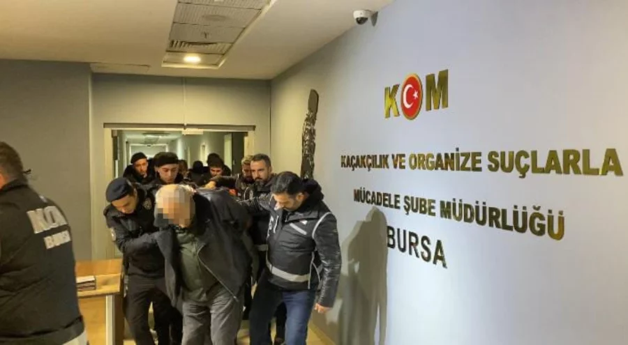 Bursa'da Sarallar çetesine büyük operasyon! 14 şüpheli yakalandı