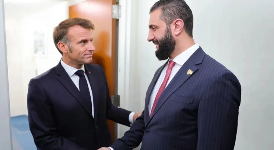 Fransa Cumhurbaşkanı Macron, Ahmed Şara ile görüştü