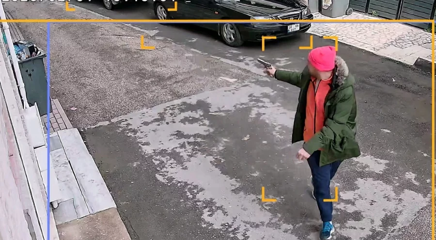 Bursa'daki damat dehşeti kameralara böyle yansıdı