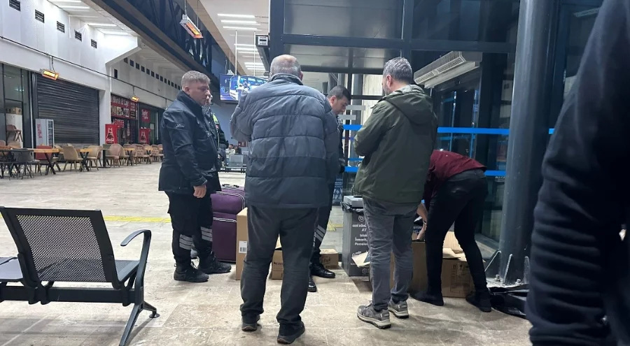 Tekirdağ otobüs terminalinde kaçak alkol operasyonu