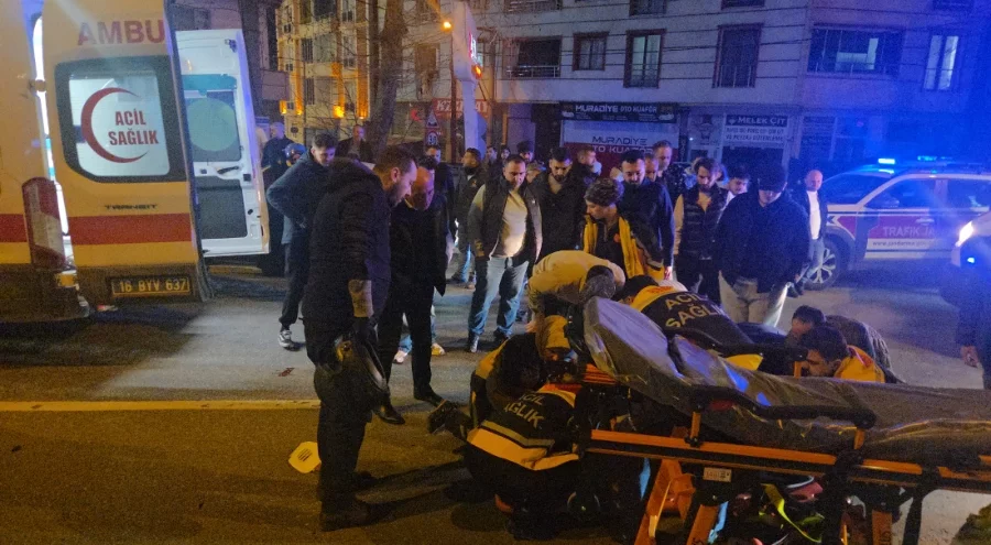 Bursa'da motosiklet kazası: 2 kişi yaralandı