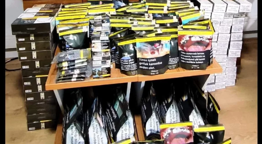 Mudanya'da kaçak tütün operasyonu düzenlendi