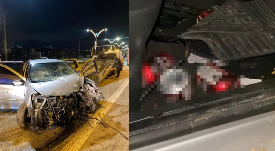 Kocaeli'de otomobil elektrik direğine çarptı: Yaralılar var...