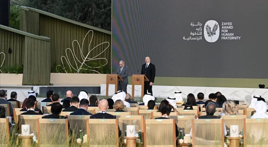 Aliyev ve Paşinyan'a "2026 Zayed İnsan Kardeşliği Ödülü"